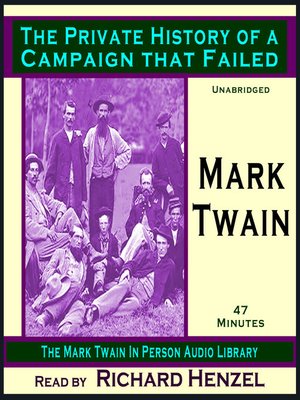 cover image of A Private History of a Campaign that Failed